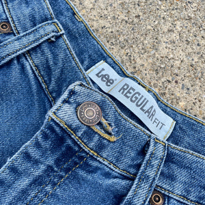 Denim on Fire Distress 5inch Lee Jorts 33W