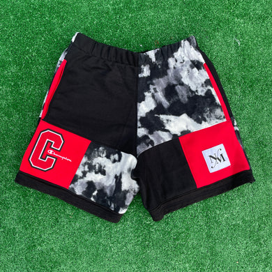 Scarlet Marble Funky Fleece Sweat Shorts