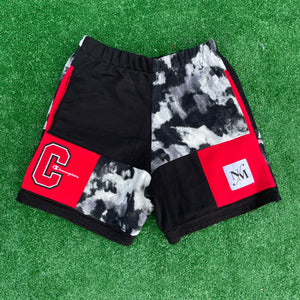 Scarlet Marble Funky Fleece Sweat Shorts