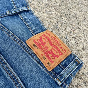 Denim on Fire Distress 5inch Levi Jorts 32W