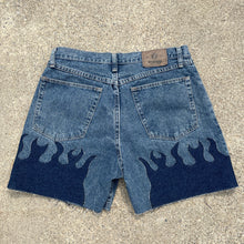 Denim on Fire Distress 5inch Wrangler Jorts 32W