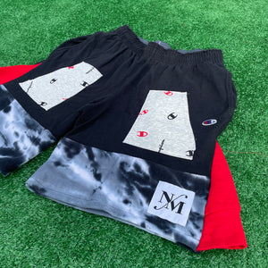 Red Storm Flared Sweat Shorts