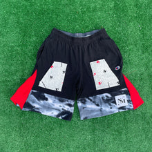 Red Storm Flared Sweat Shorts