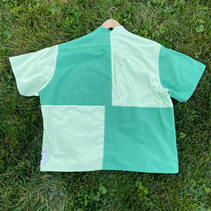 All Green Short Sleeve Shirt Hybrid