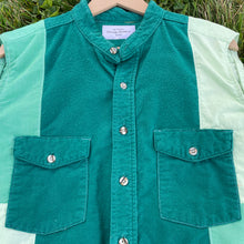 All Green Button-Up Vest Hybrid