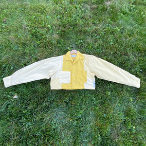 All Yellow Long Sleeve Shirt Crop Hybrid