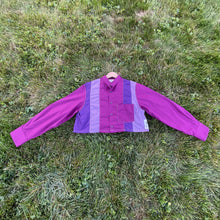 All Purple Long Sleeve Shirt Crop Hybrid