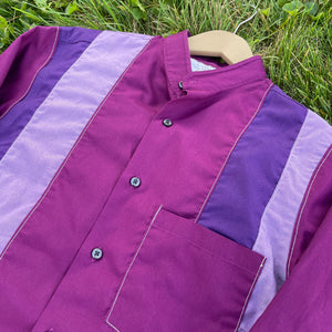 All Purple Long Sleeve Shirt Crop Hybrid