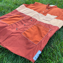 All Orange Button-Up Vest Hybrid