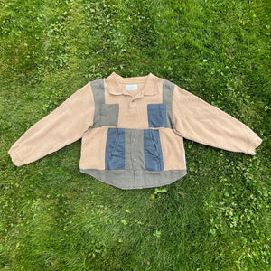 Heavy Duty Earth Tone Crop Sweatshirt Hybrid