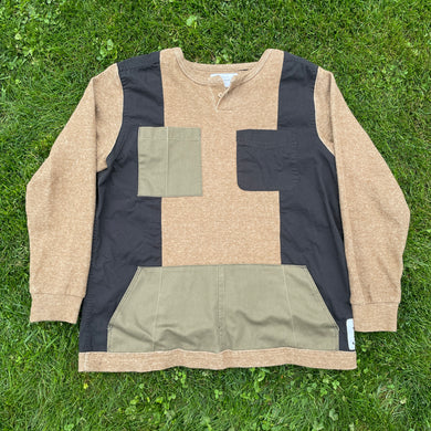 Pull-Over Earth Tone Sweatshirt Hybrid