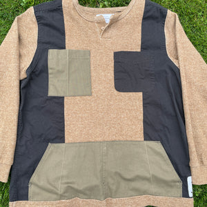 Pull-Over Earth Tone Sweatshirt Hybrid