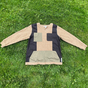 Pull-Over Earth Tone Sweatshirt Hybrid