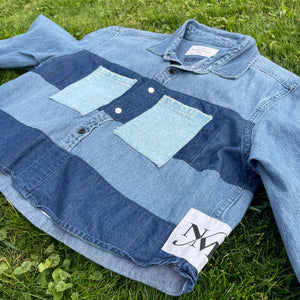 Triple Threat Denim Crop Hybrid