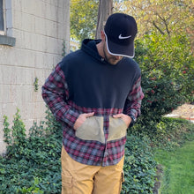 Flannel Fusion Hooded Sweatshirt Hybrid