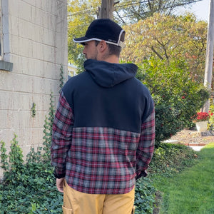 Flannel Fusion Hooded Sweatshirt Hybrid