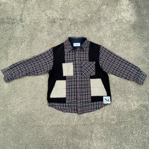 Blacktop Quad-Pocket Flannel Sweatshirt Hybrid