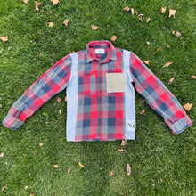 Red Barn Flannel Sweatshirt Hybrid