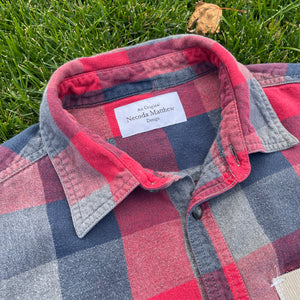 Red Barn Flannel Sweatshirt Hybrid