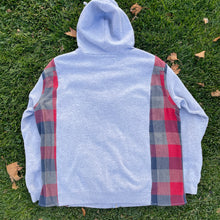 Red Barn Zip-Up Flannel Hoodie Hybrid