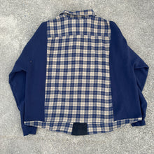 Navy Nonsense Flannel Sweatshirt Hybrid