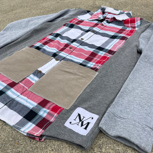 Grey Skies Flannel Sweatshirt Hybrid