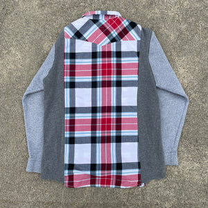 Grey Skies Flannel Sweatshirt Hybrid