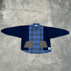 Winter Blues Oversized Flannel Hybrid