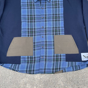 Winter Blues Oversized Flannel Hybrid