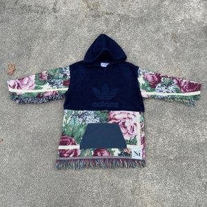 Midnight Flowers Adidas Blanket Hoodie Hybrid