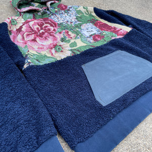 Floral Flush Blanket Hoodie Hybrid