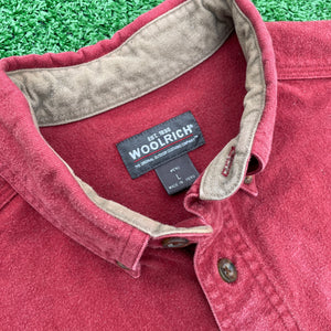 Maroon Woolrich Outdoor Button-UP