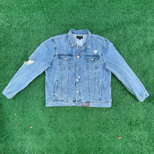 Pacsun LA Distressed Denim Biker Jacket