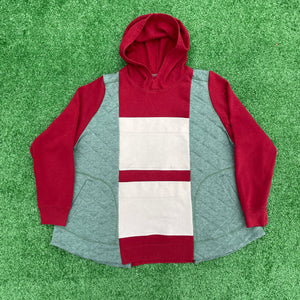 Tri-Color Red Emerald Double Pocket Sweatshirt Hybrid