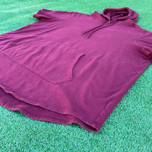 Maroon Short Sleeve Boxing Hoodie