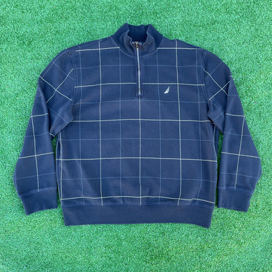 Navy Nautica Gridlock Quarter-Zip