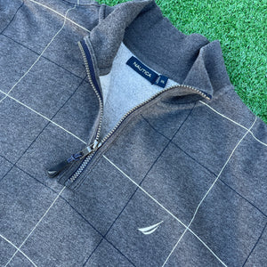 Gray Nautica Gridlock Quarter-Zip