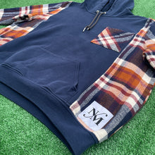 Navy Never Lies Flannel Hoodie Hybrid