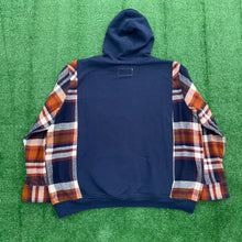 Navy Never Lies Flannel Hoodie Hybrid