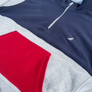 Retro Inspired Nautica Quarter-Zip Crop