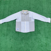 "Don't Be A Square" Khaki Checkmate Button-up