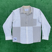 "Don't Be A Square" Khaki Checkmate Button-up