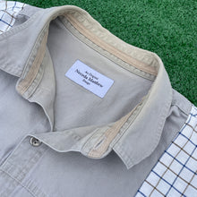 "Don't Be A Square" Khaki Checkmate Button-up