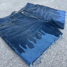 Denim on Fire Distress 5inch Lee Jorts 36W