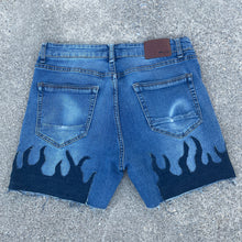 Denim on Fire Distress 5inch Jorts 34W