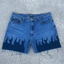 Denim on Fire Distress 5inch Lee Jorts 38W