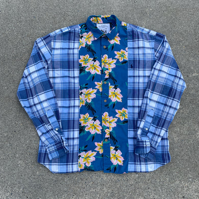 Blue Lagoon Plaid Polo Ralph Lauren Rework