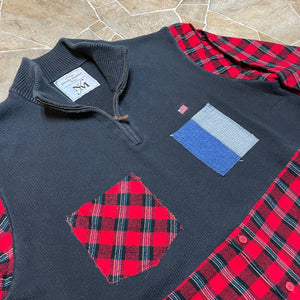 Polo Jeans Quarter-Zip Kilted Flannel