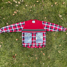 Red, White, and YOU Kilted Utility Sweater