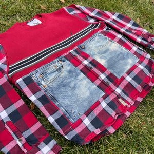 Red, White, and YOU Kilted Utility Sweater